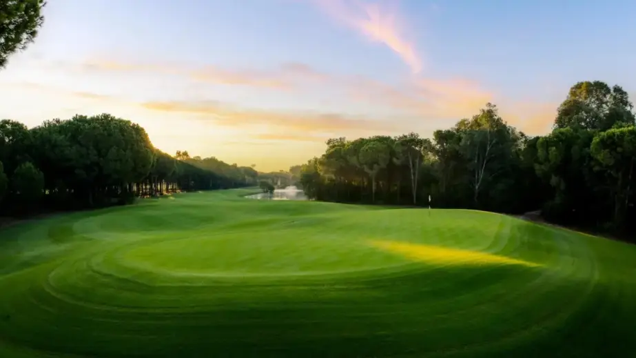 Spielbahnen und Bäume auf dem Queen Course des Cornelia Golf Club